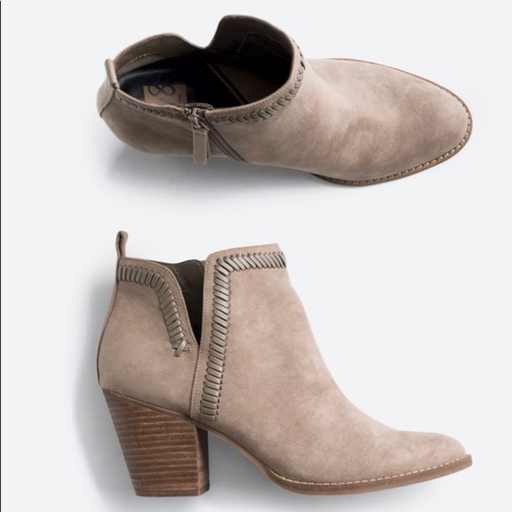 Jace Taupe Heeled Booties